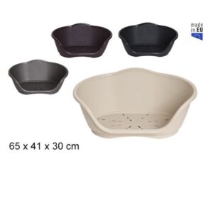 Cuccia in Plastica da salotto per Cani e Gatti elegante in plastica robusta Lettino per animali domestici 65 x 41 x 30 cm