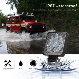 Luce da lavoro per auto 27W 12v 9 LED Bar per Moto Tractor Boat off Road 4WD 4x4 Camion SUV