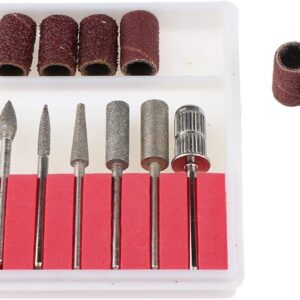 Kit Set Punte Cilindri Abrasivi Per Fresa Nail Art Unghie Manicure