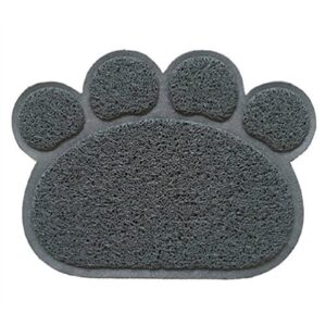 Tappetino antiscivolo animali igienico lettiera cane gatti 45x60 forma zampa Nero