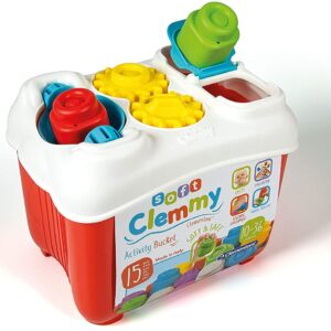 Clementoni Clemmy Secchiello con mattoncini morbidi per lo sviluppo