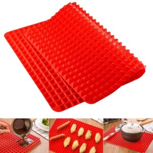 Tappeto in Silicone Forno Antiaderente SCOLA Grassi Tappetino Vassoio Pyramid Pan