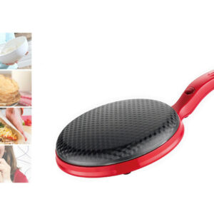 Crepiera elettrica 600w diametro antiaderente padella piastra per crepes silver crest