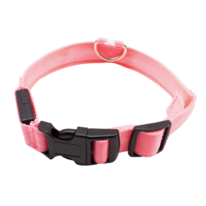 Collare Regolabile per animali domestici Con LED ricaricabili con USB Rosa