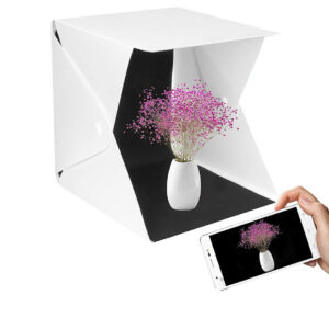 Box per foto scatola luminosa 30 cm pieghevole portatile con sfondo soft box