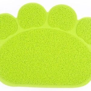 Tappetino antiscivolo animali igienico lettiera cane gatti 40x30 forma zampa Verde
