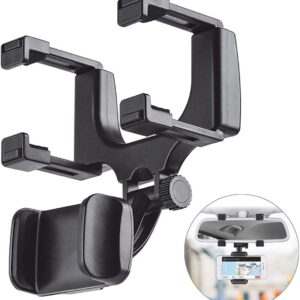Supporto per Telefono per Auto Specchietto Universale Supporto per Smartphone GPS Retrovisore per GPS