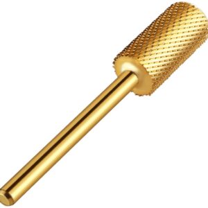 Punta professionale per Fresa per Unghie oro Forma cilindrica  Ideale per Manicure Pedicure Rimozione Gel Semipermanente  Acrilico  Nail Art