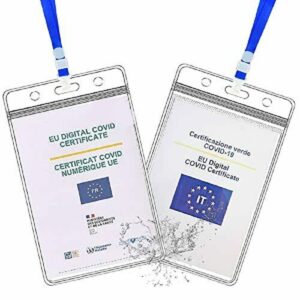 Porta Green Pass Custodia Green Pass 4X-11x15 cm