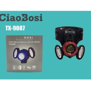 Luce per Bici da testa - faretto da  indossare  Ciao Bosi Tx-9087