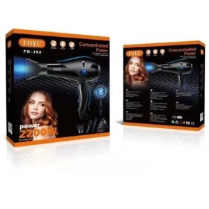 Asciugacapelli phono 2200 watt capelli professionale foyu fo-j52