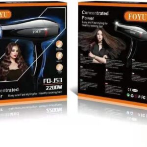 Asciugacapelli phono 3 in1 2200 watt capelli professionale foyu fo-j53
