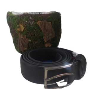 Renato Balestra cintura uomo in pelle casual 827/35 Nero con cofanetto cesto nature