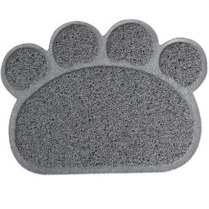 Tappetino antiscivolo animali igienico lettiera cane gatti 60x45 forma zampa Marrone scuro