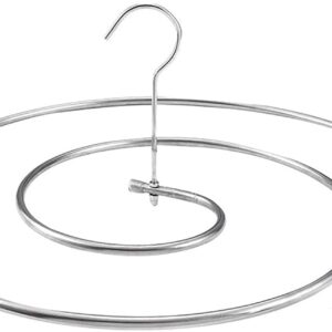 Stendibiancheria a spirale in acciaio inox con gancio antiscivolo e resistente gancio girevole per la casa utile accessorio per la casa