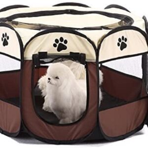 Pet Portatile Pieghevole per casa campeggio per animale domestico Esercizio 8 Pannelli Kennel 65 x 65 cm