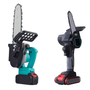 2 in 1 Motosega + Mini Sega a batteria completa di valigetta