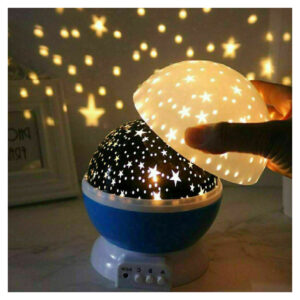 Lampada effetto cielo stellato proiettore rotante luce led notturna bambini