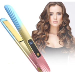 Piastra per capelli in ceramica professionale 2in1 q-m125 portatile display lcd