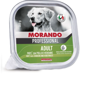 Morando Cibo umido per cani - professional pollo e verdure da 300 gr in vaschetta