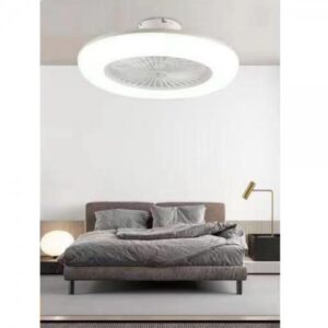 Ventilatore da soffitto con luce led potenza 65w, lumen 3600lm