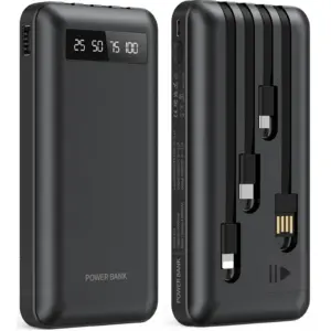 Power Bank Portatile 20.000 mAh – Ricarica Rapida 15W, Compatibile con Smartphone, Tablet, Smartwatch e Altri Dispositivi USB