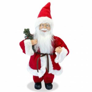 Babbo Natale Vestito Rosso Addobbo Natalizio Decorazione da 30H cm