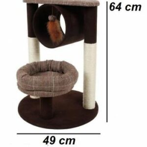 Tira Graffi 2 Alberi Per Gatti Robusto 2 Basi Per Il Riposo Tunnel Gioco