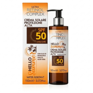 Crema Solare SPF 50 Retinol Complex® 150 ml – Protezione Alta UVA/UVB Idratante e Antiossidante