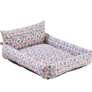 Cuccia Multifunzionale Cane Gatto Letto per Animali Imbottitura 100% Puro Cotone 3 Funzioni Cesta Cuscino e Tappeto Resistente 70 x 110 cm