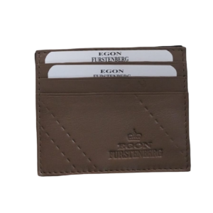 Egon Furstenberg PF 515-26 Portafoglio uomo in pelle portamonete carte credito Taupe