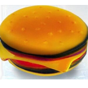 Panino hamburger giocattolo per cani gatti con suoni 18 x 12 cm giocattoli cane