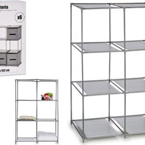 Organizer a 6 scomparti in metallo-per ufficio casa o cantina - 68 x 35 x 102 cm