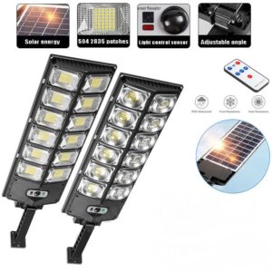 Lampione stradale Impermeabile Smart Remote Control  Lampada con sensore di movimento Lampada da parete per esterni e sicurezza del giardino