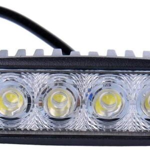 Faro da Lavoro Barra LED 18W Proiettore Riflettore Faretto Fendinebbia Lampada Luci da Lavoro Luce di Proiettore a LED