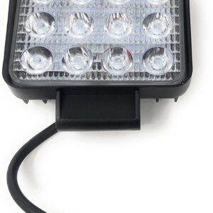 Luce da lavoro cerchio per auto 53 MM 48W 9v-36V 16 LED per Moto Barche Fuoristrada 4x4 Camion SUV