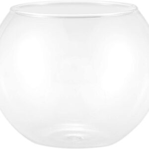 Acquario per Pesci Tondo Cristallo Ampolla  da 25cm di diametro  in Vetro per Decorazione per Casa /Ufficio