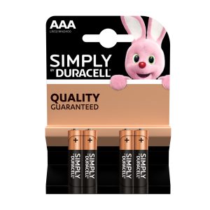 Batterie Duracell Simply AAA alcaline monouso LR03/MN2400