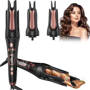 Dsp Ferro Arricciacapelli Automatico 3 in 1 – Ricci Perfetti, 3 Misure, LCD