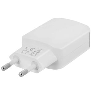 Alimentatore Muro 2x Porte USB 1A + 2.1A ricarica simultanea smartphone e tablet
