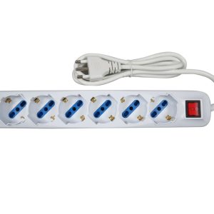 Ciabatta Multipresa Elettrica Con 6 Posti Schuko Con Interruttore Per Accensione